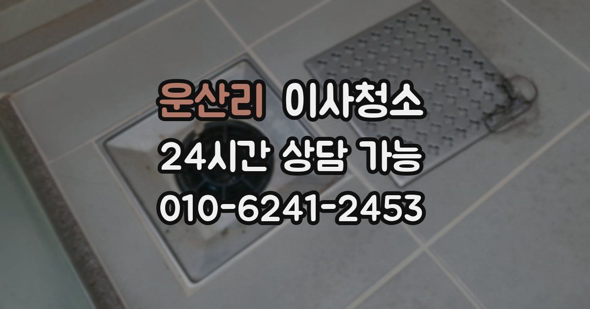운산리 입주청소