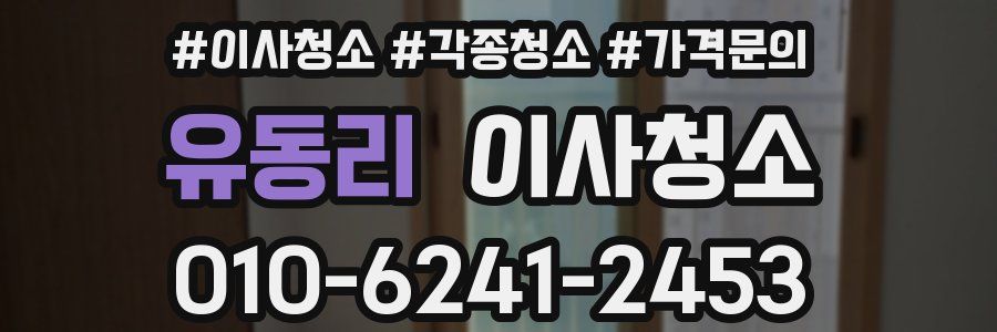 유동리 이사청소