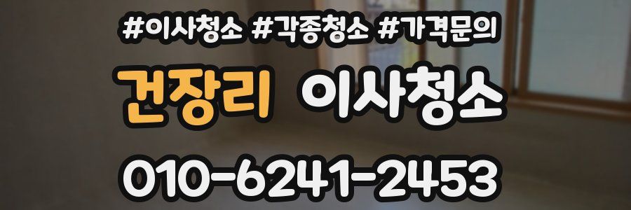 건장리 이사청소
