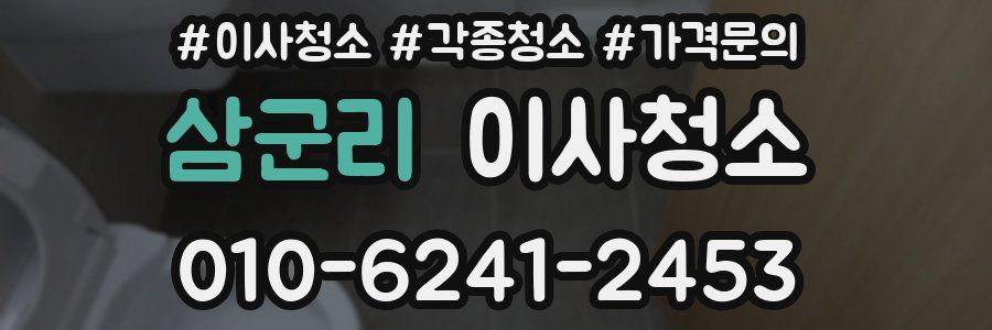 삼군리 이사청소