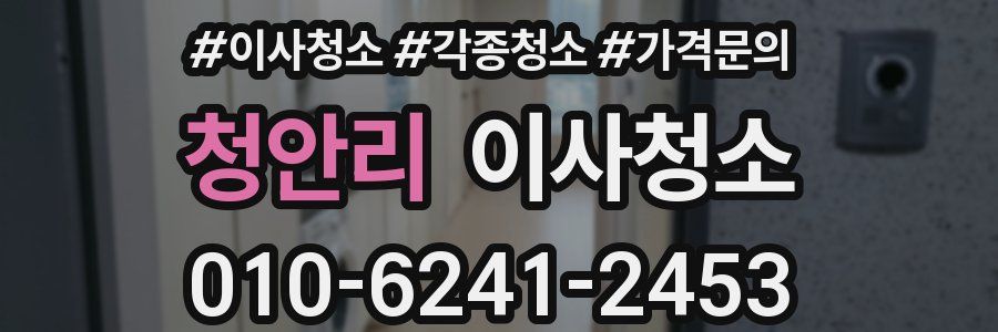 청안리 이사청소