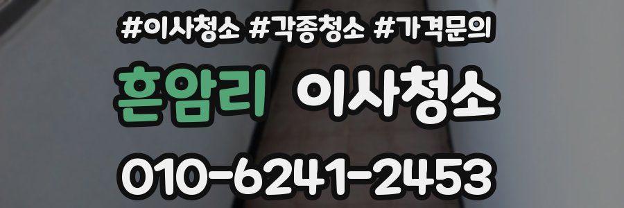 흔암리 이사청소