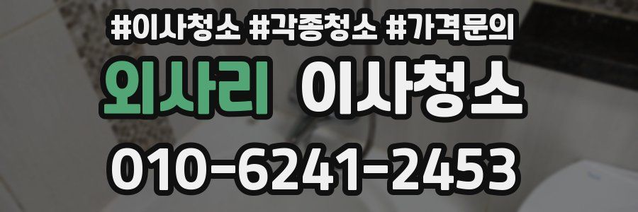 외사리 이사청소