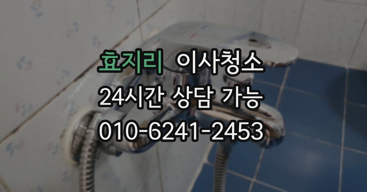 효지리 입주청소