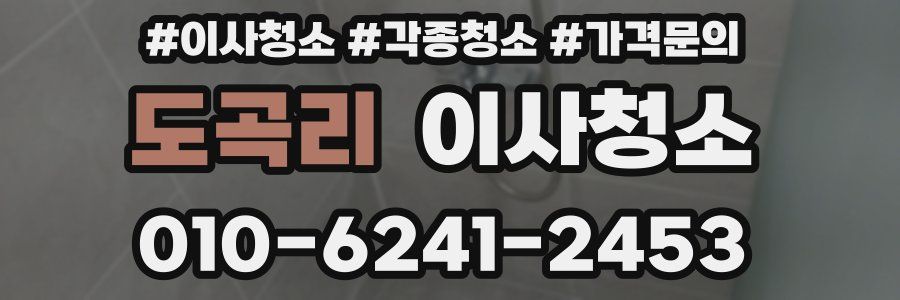 도곡리 이사청소