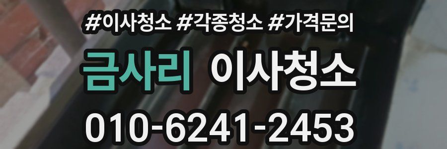 금사리 이사청소