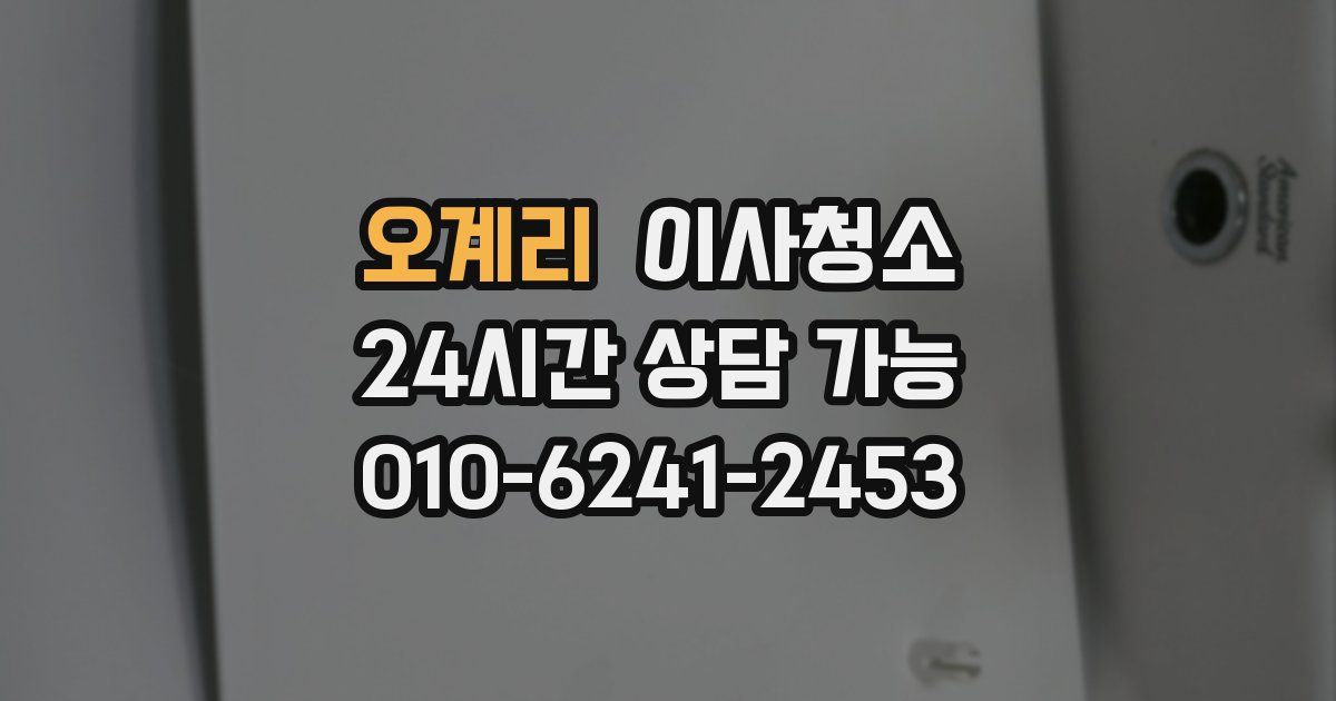 오계리 입주청소