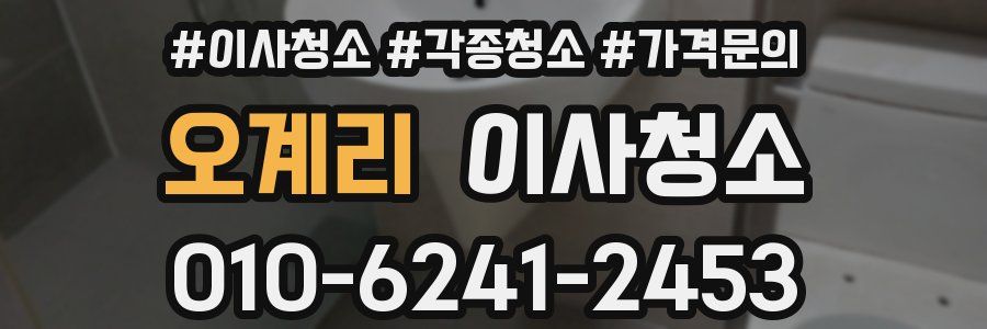 오계리 이사청소