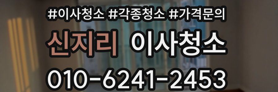 신지리 이사청소