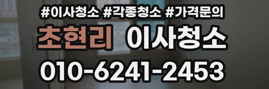 초현리 이사청소