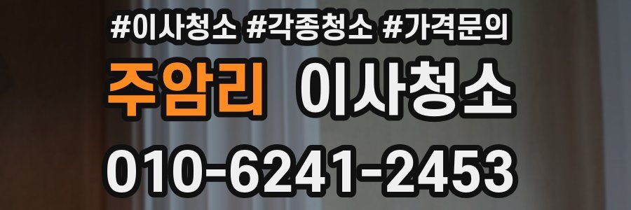 주암리 이사청소
