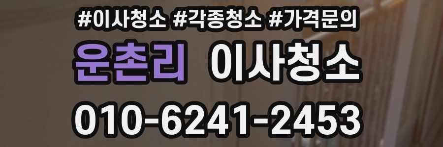 운촌리 이사청소