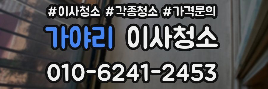 가야리 이사청소