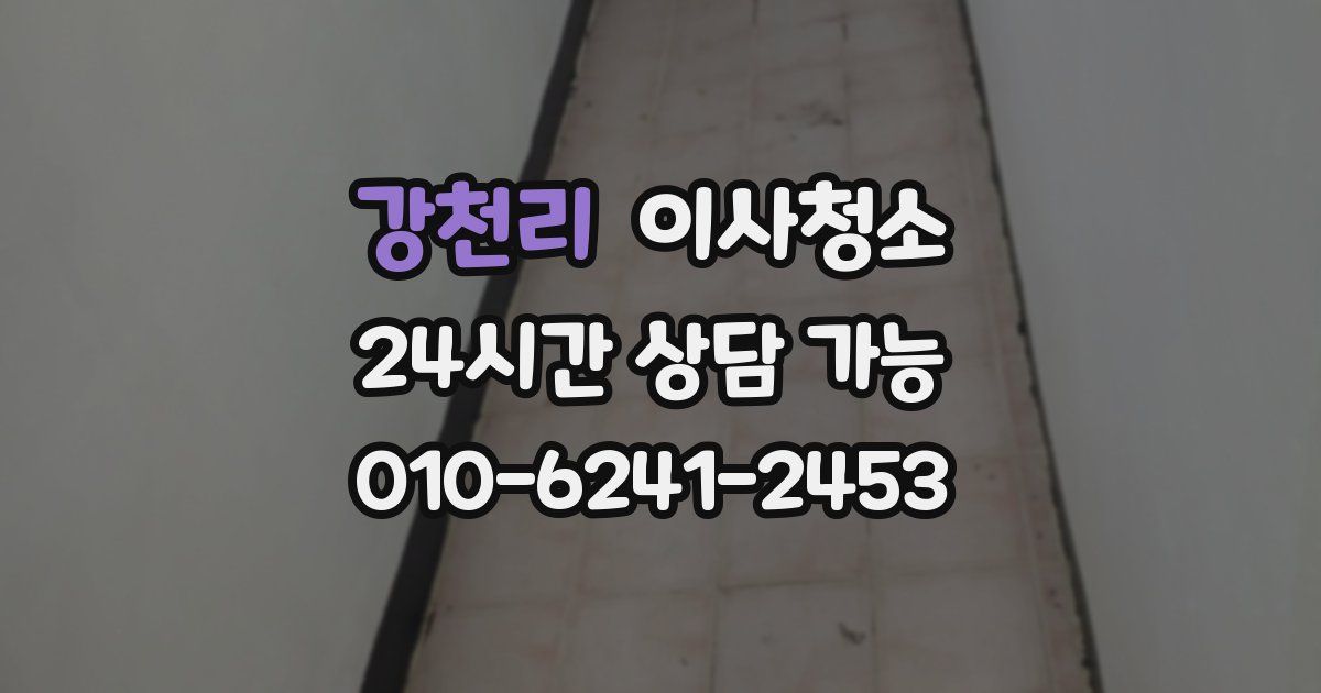 강천리 입주청소