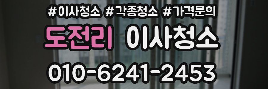 도전리 이사청소