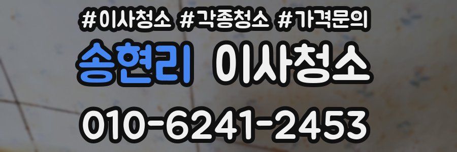 송현리 이사청소