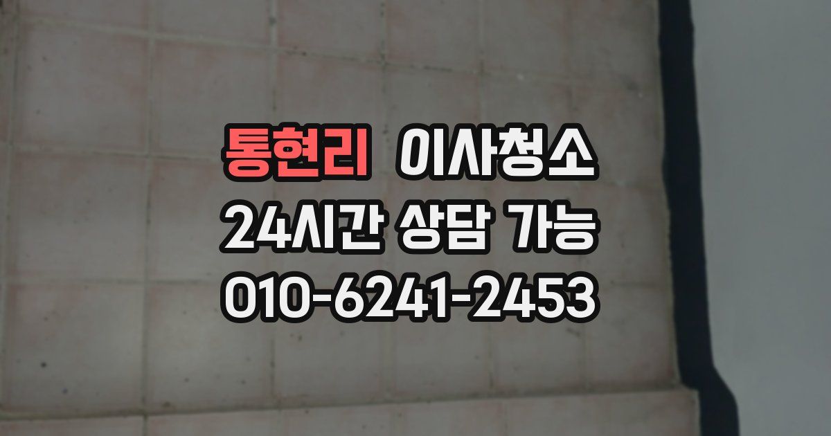 통현리 입주청소