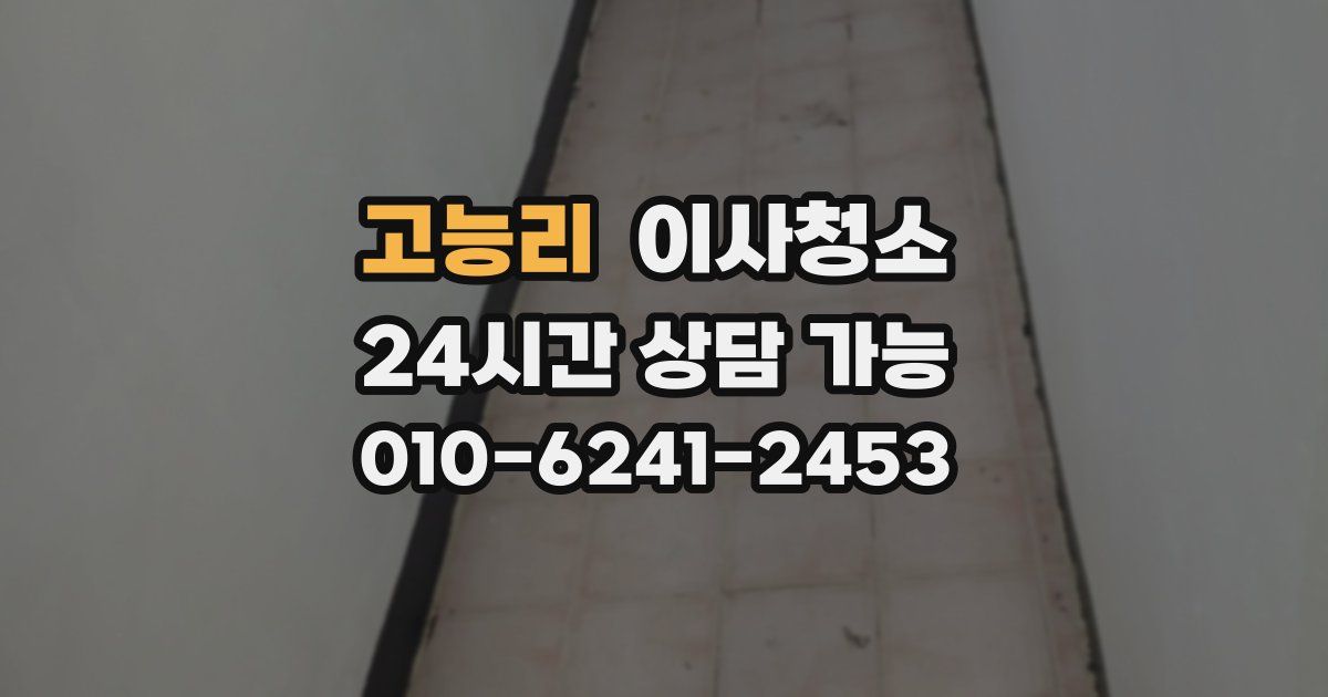 고능리 입주청소