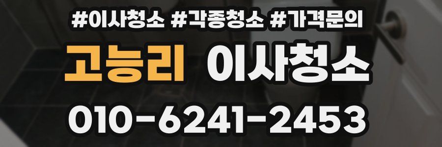 고능리 이사청소