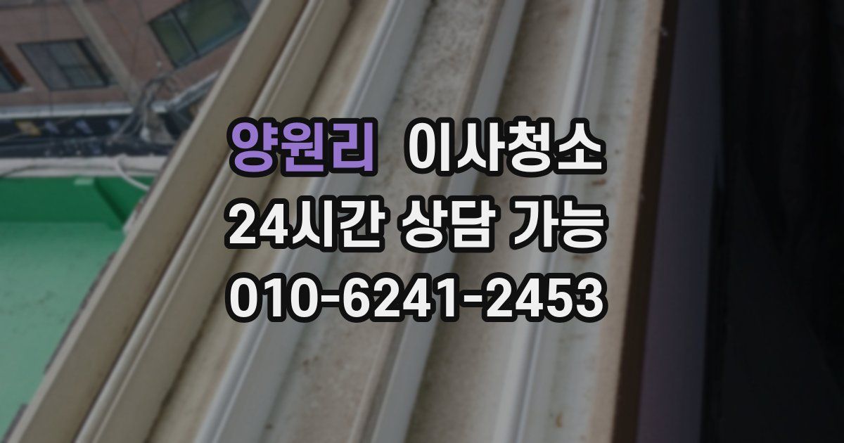 양원리 입주청소