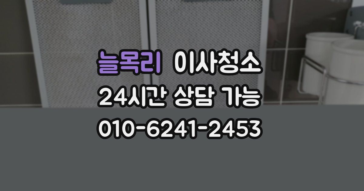 늘목리 입주청소