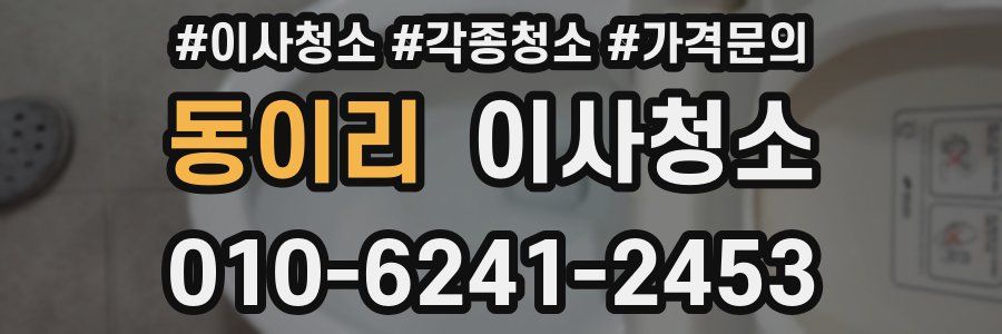 동이리 이사청소