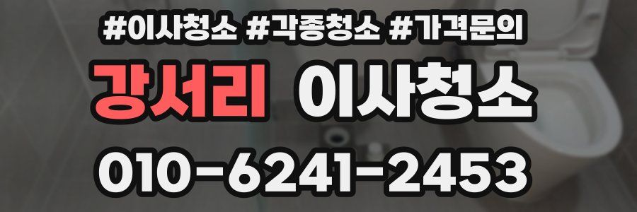 강서리 이사청소