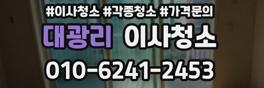 대광리 이사청소