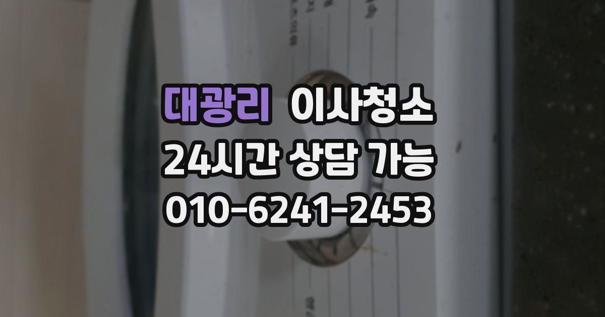 대광리 입주청소
