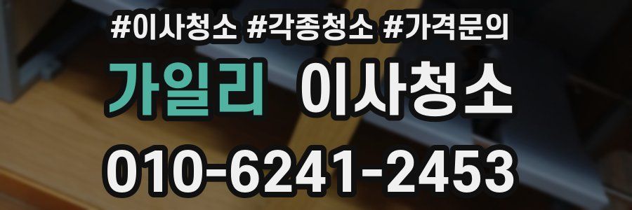 가일리 이사청소