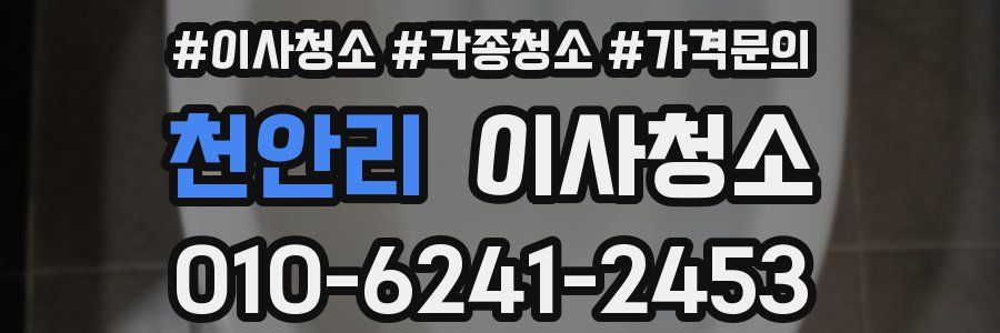 천안리 이사청소