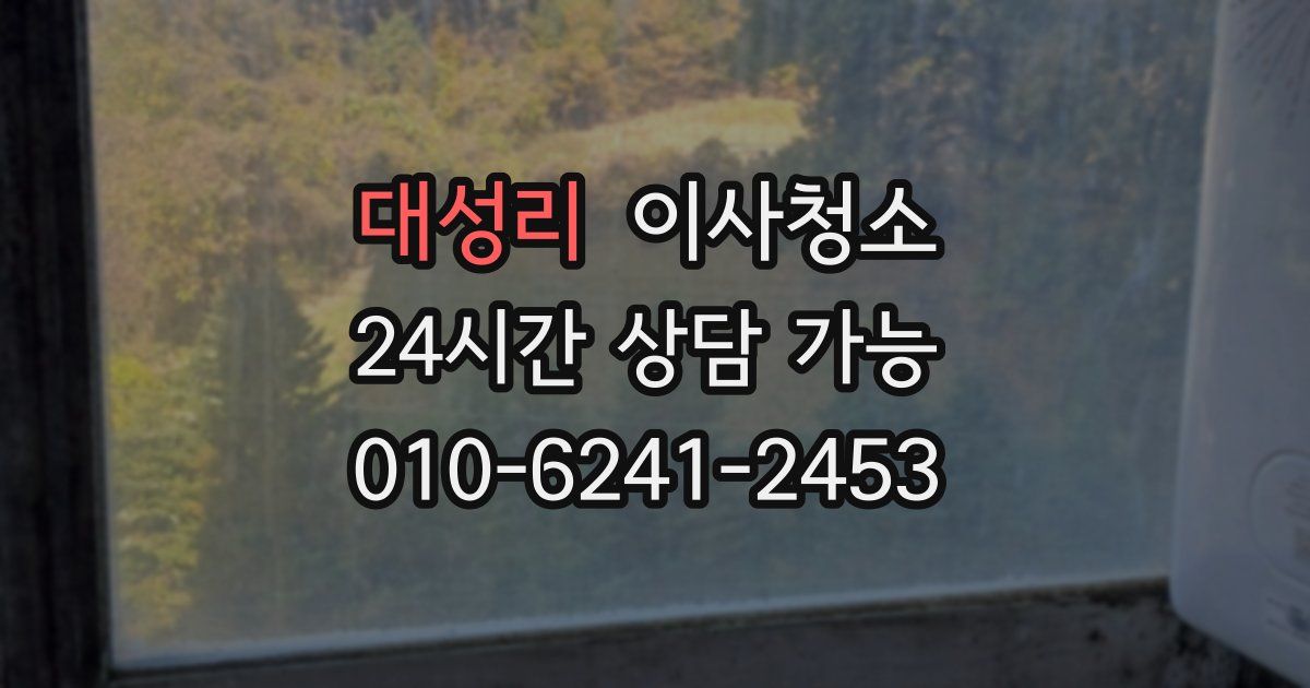 대성리 입주청소