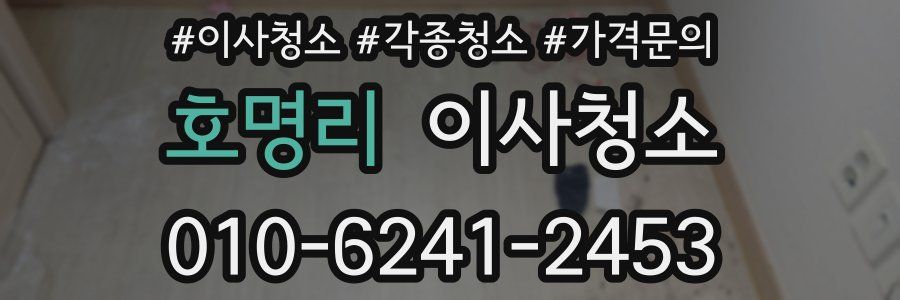 호명리 이사청소
