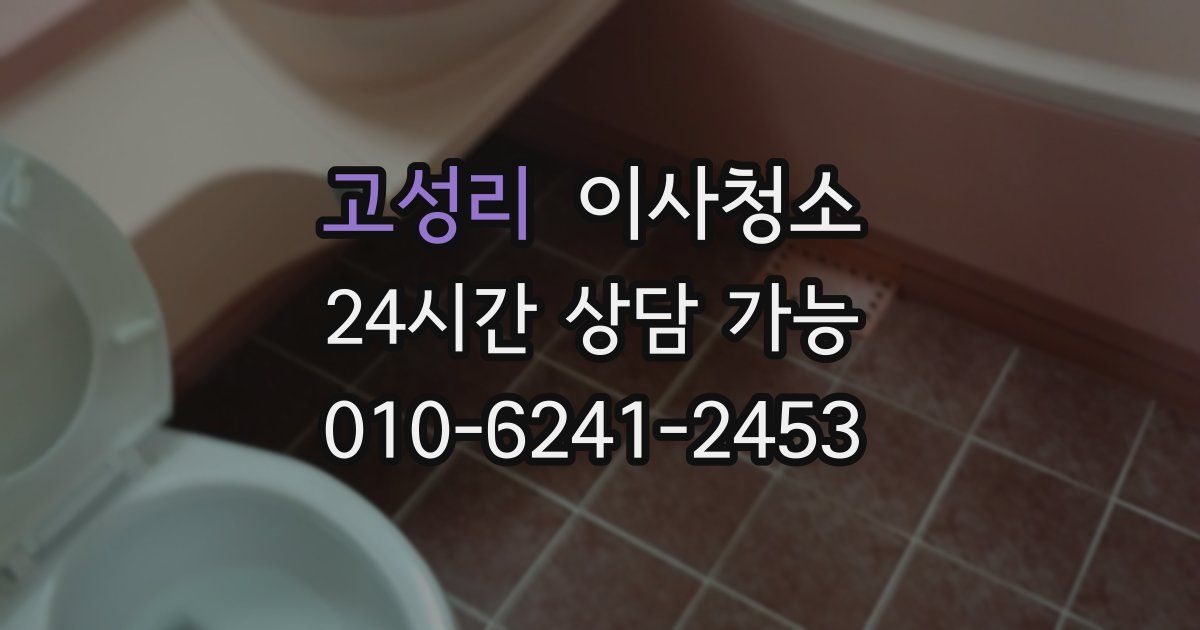 고성리 입주청소