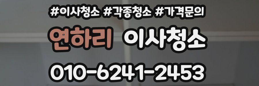 연하리 이사청소