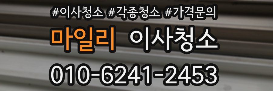 마일리 이사청소