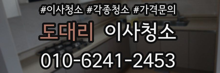 도대리 이사청소