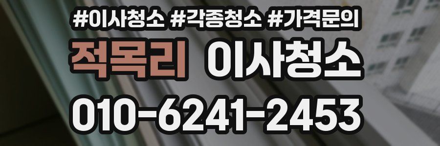 적목리 이사청소