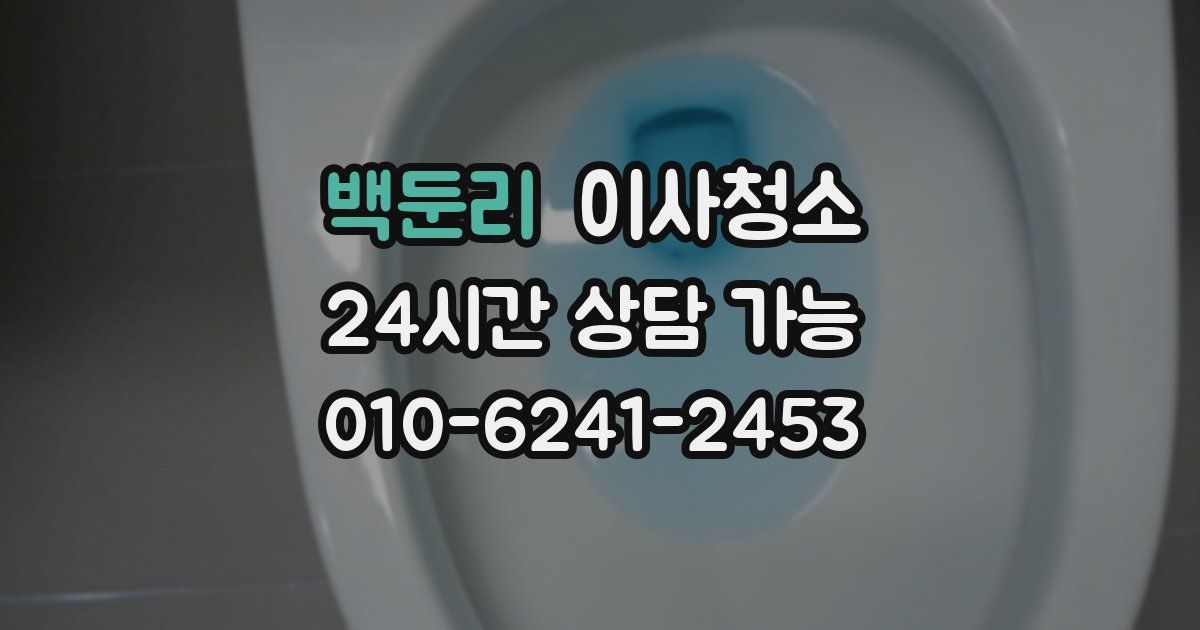 백둔리 입주청소