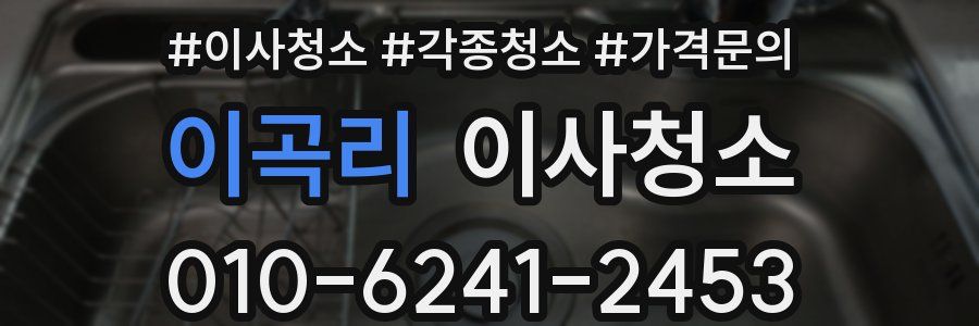 이곡리 이사청소