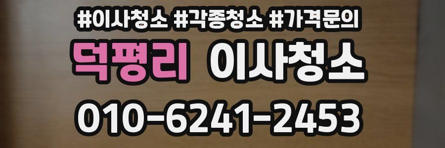 덕평리 이사청소