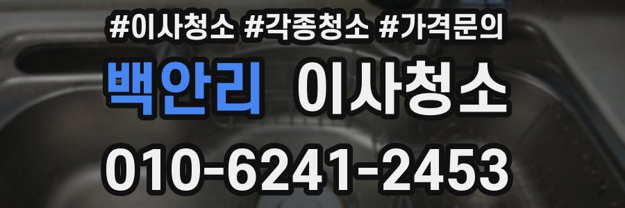 백안리 이사청소