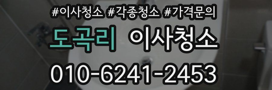 도곡리 이사청소