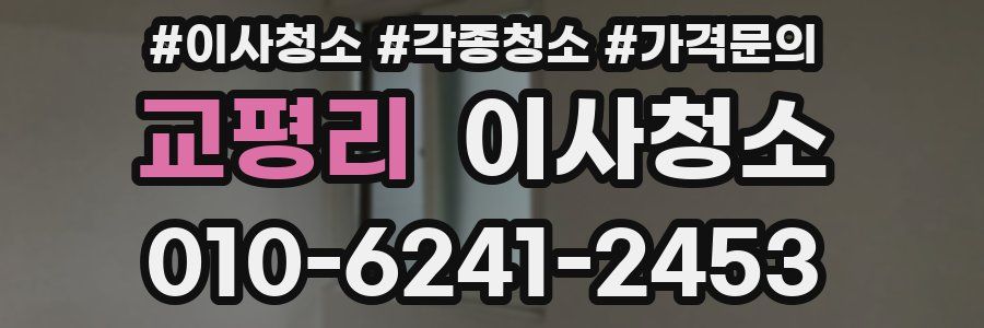 교평리 이사청소