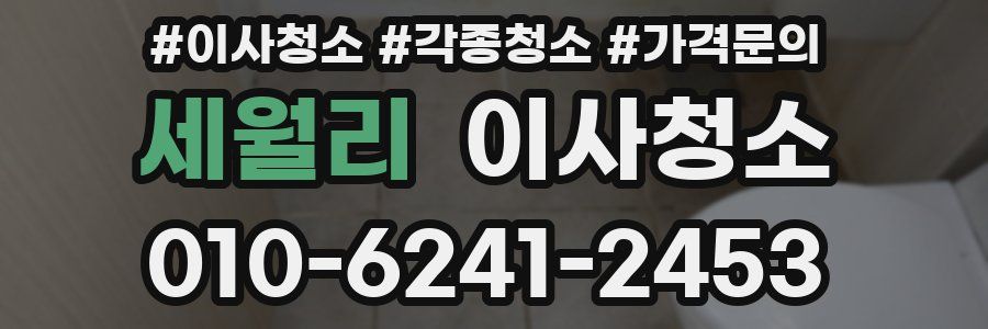 세월리 이사청소