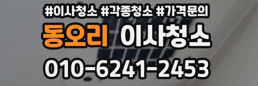 동오리 이사청소