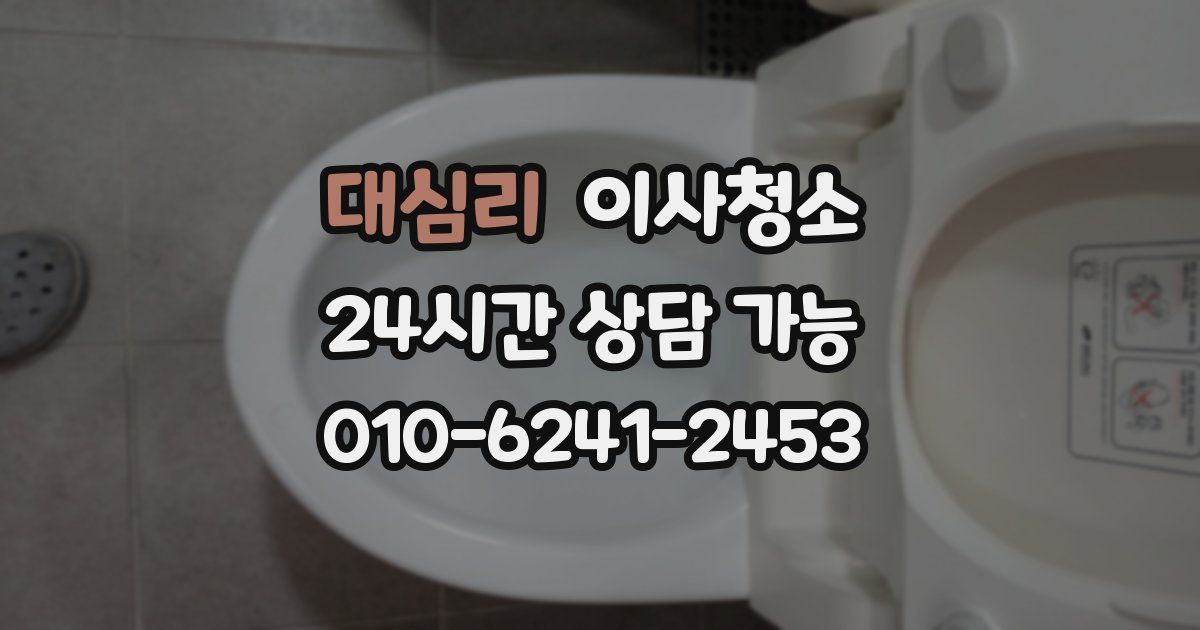 대심리 입주청소