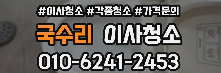 국수리 이사청소