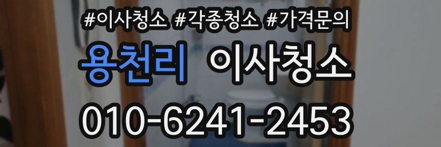 용천리 이사청소