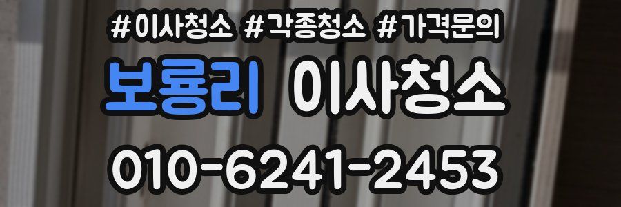 보룡리 이사청소